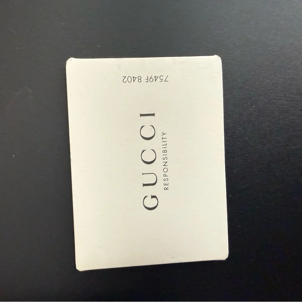 Gucci Black Embossed GG Zip Pouch - Picture 4 of 5
